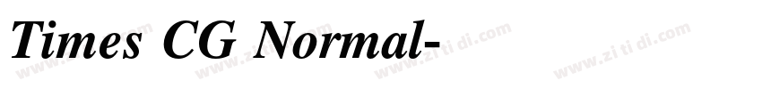 Times CG Normal字体转换